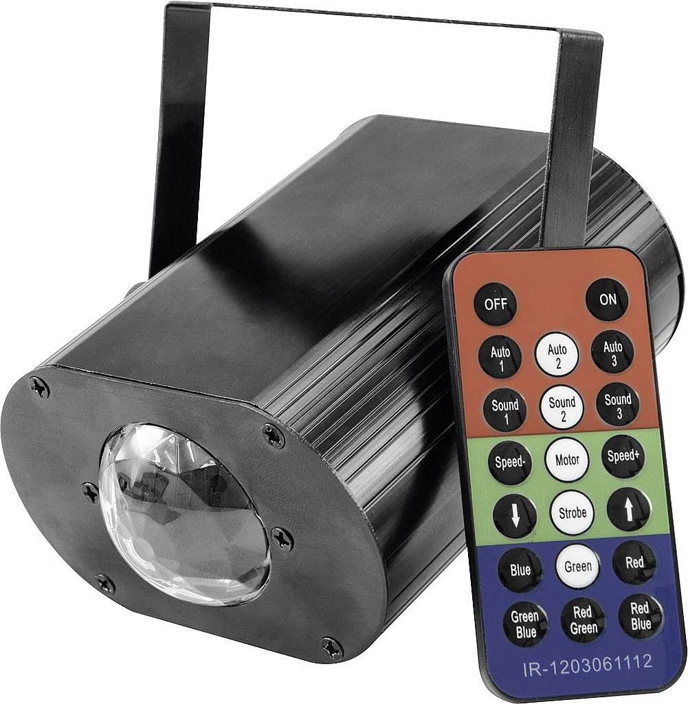 Projecteur à effet LED Eurolite H2O TCL Nombre de LED : 1 5 W avec stroboscope Effet d'eau