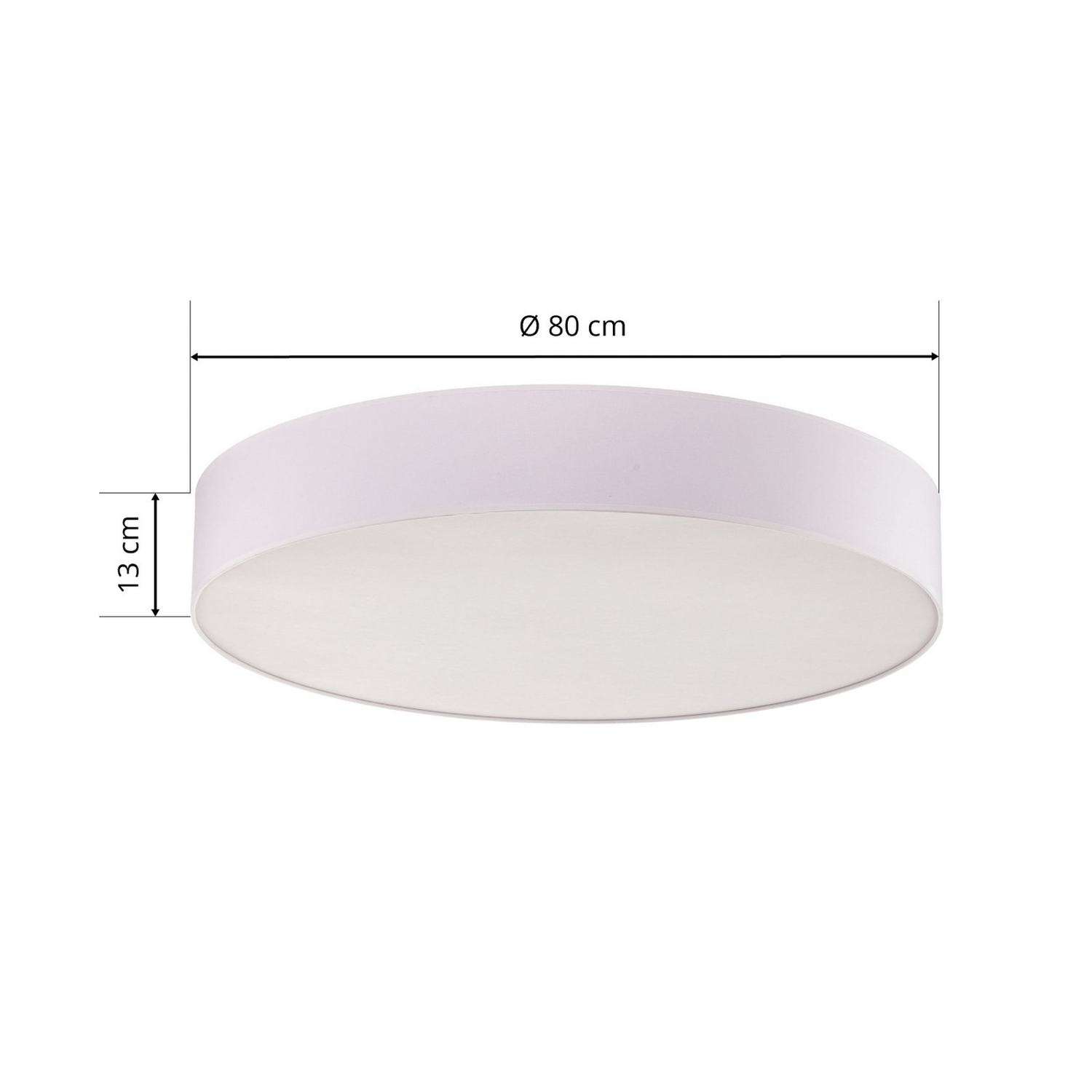 B-Ware Euluna Deckenlampe Deckenlicht Lampe Leuchte Hängeleuchte Rondo Weiß ø 80cm 404