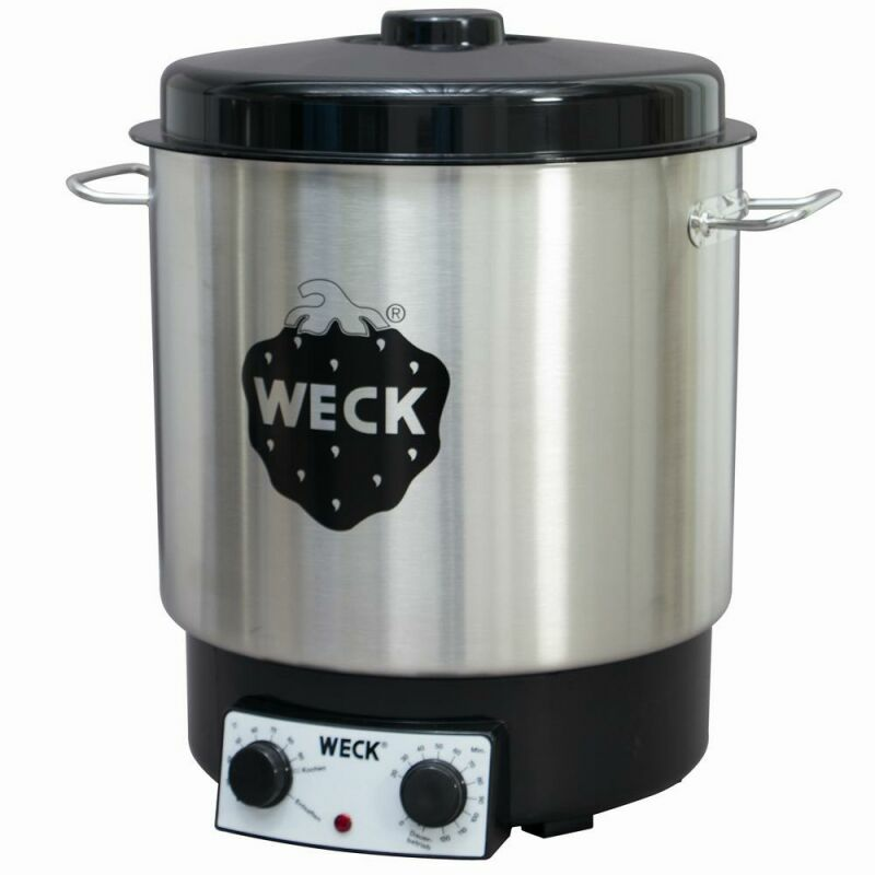 Autocuiseur WECK, acier inoxydable, antirouille, avec grille, 1800 W