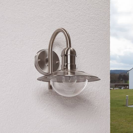 Lindby Damion Außenwandleuchte Außenlampe Lampe Wandleuchte Edelstahl E27 1 Flmg B-Ware