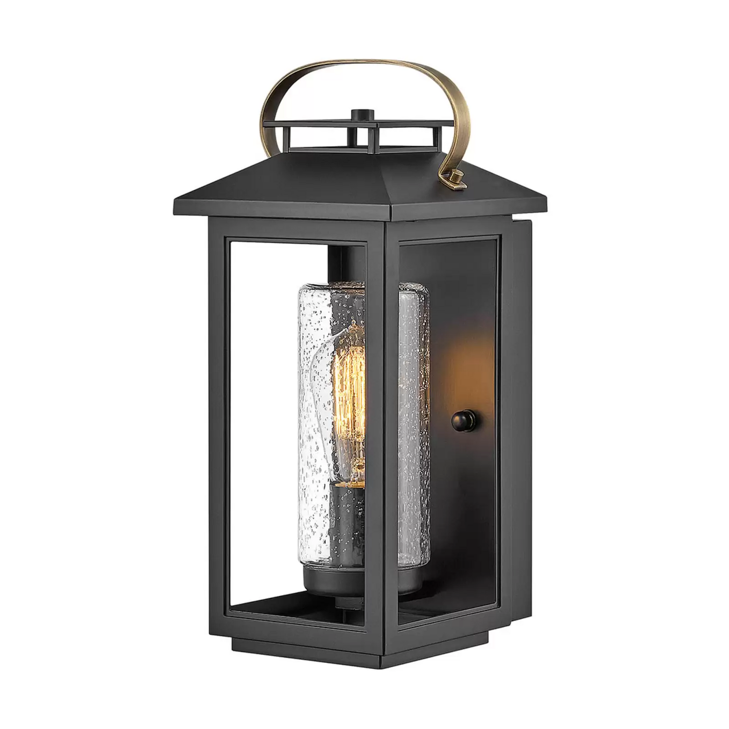 Quintiesse Außenwandleuchte Atwater Laterne Schwarz 35,5cm Wandleuchte Lampe B-Ware - 5024005234609