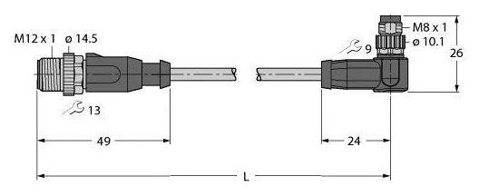Turck 100004738 Sensor /Aktor Steckverbinder Steckverbinder Konfektioniert 1 St. B-Ware - 4047101504422