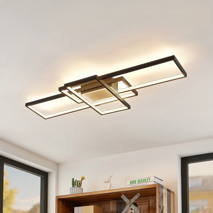 Lindby Emiljan Led Deckenlampe Hängelampe Lampe Leuchte Led 35 W Alu Schwarz Matt B-Ware - 4251096574821