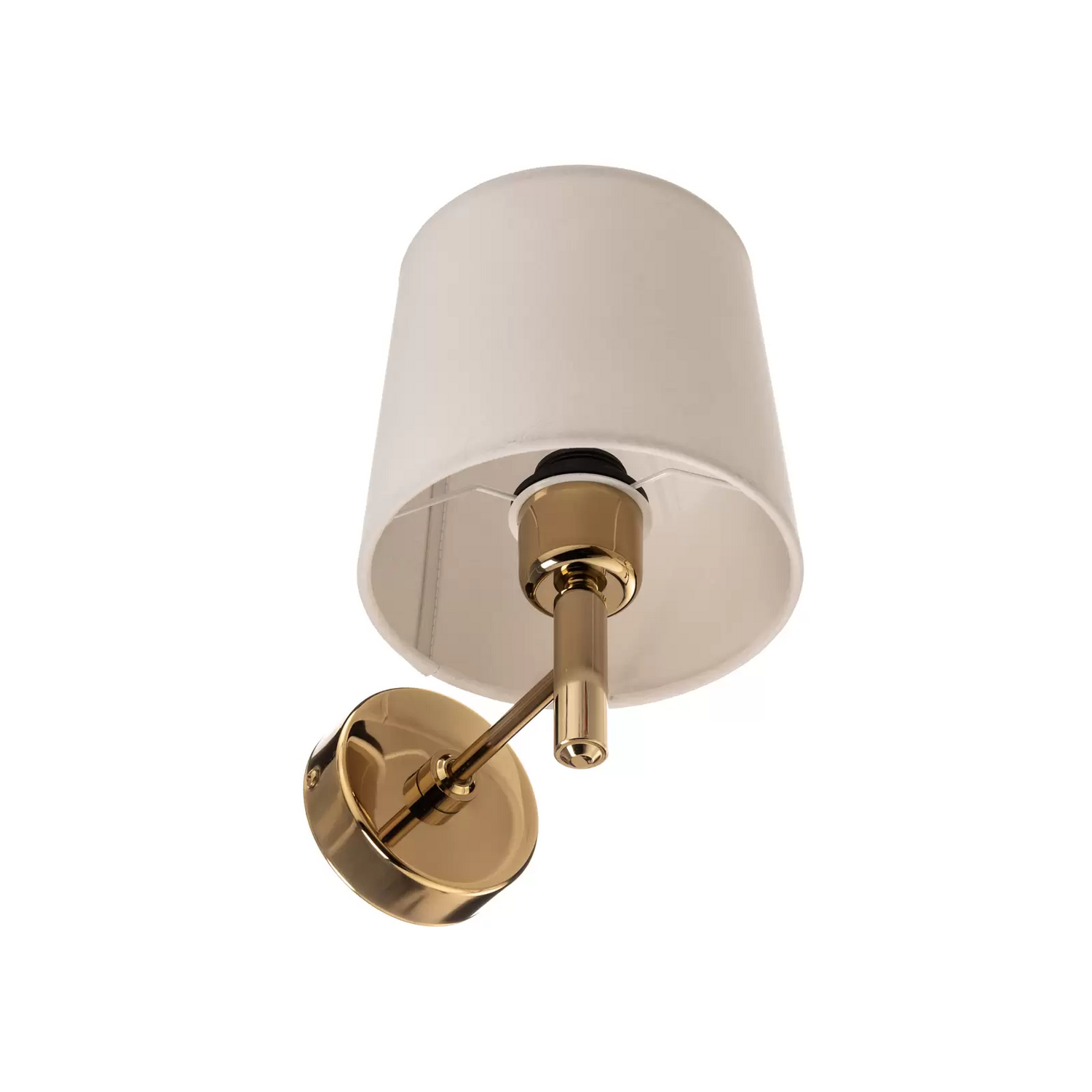 Euluna Wandleuchte Polo Wandlampe Leuchte Lampe Plus Textilschirm Messing Creme B-Ware - 5902553231052