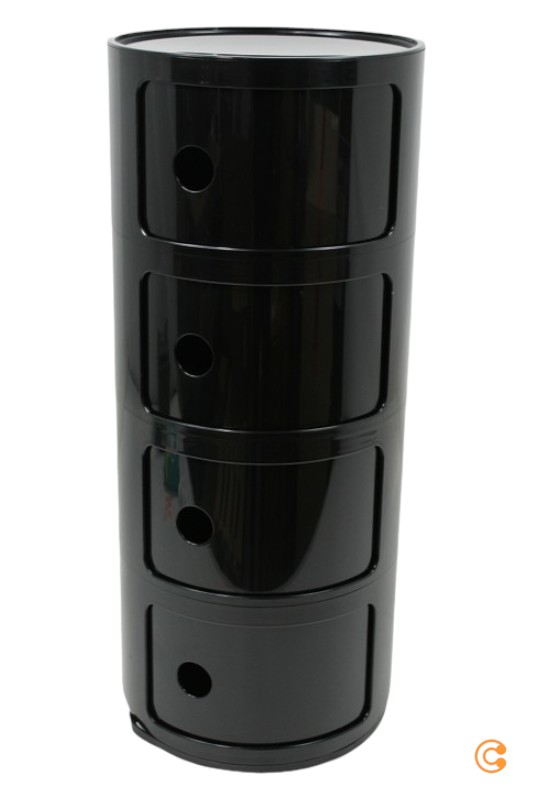 B-Ware Kartell Componibili Aufbewahrungscontainer Box Container 4985 Schwarz210