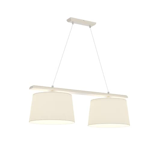 B-Ware Euluna Hängeleuchte Sweden Deckenlampe Deko Pendelleuchte E27 2 Flammig Altweiß