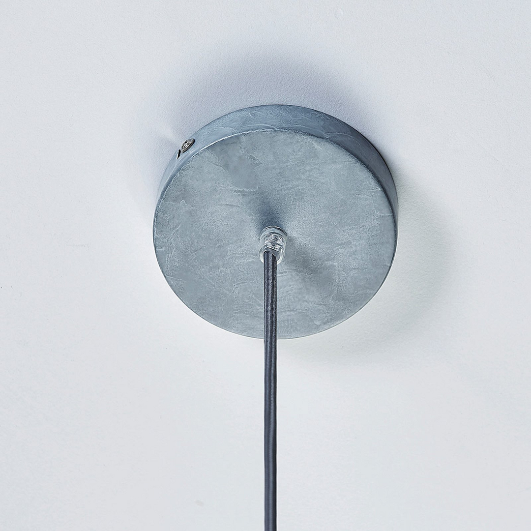 Lindby Betongraue Metallhängeleuchte Percival Deckenlampe Pendelleuchte E27 B-Ware