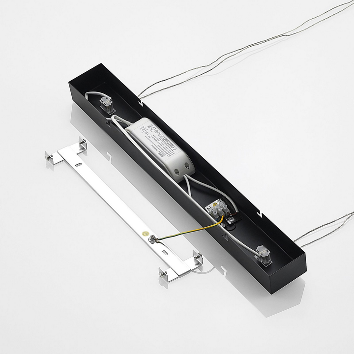 Lindby Welina LED-Hängeleuchte Deckenlampe Pendelleuchte Lampe 24 W schwarz matt