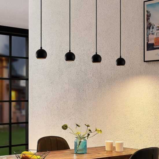 Arcchio Renko LED-Hängelampe, Leuchte Lampe Hängeleuchte vierflammig, schwarz210 - 4251096597981