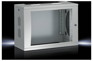 B-Ware Rittal 19 Zoll 600x 492x 400mm Flatbox Netzwerkschrank