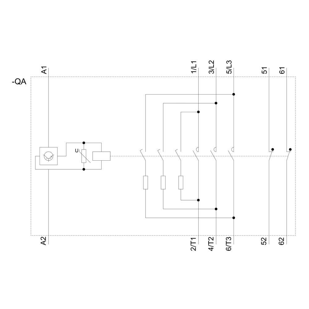 Siemens Kondensatorschütz 3 Schließer Schraubanschluss Schütz Schalter 33 V/Ac   B-Ware