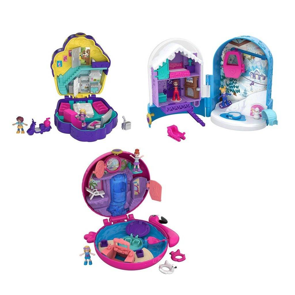 Mattel Polly Pocket World Otter Aquarium Kinderspielzeug Aquarium 20 STÜCK