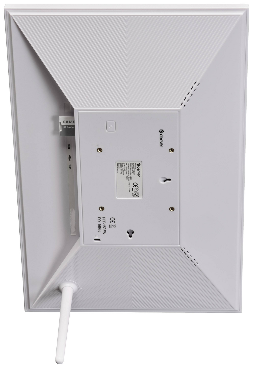 Cadre photo numérique Wi-Fi Denver PFF1503W, 39,6 cm (15,6 pouces), qualité B