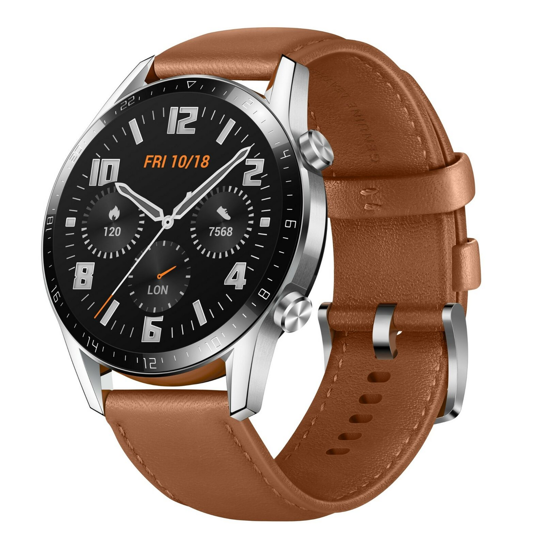 HUAWEI Watch GT 2 Classic Pebble Brown 46mm Uhr Armbanduhr DEMOARTIKEL