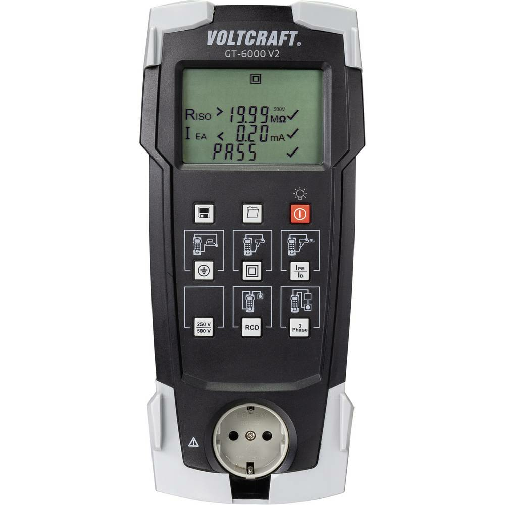 Testeur d'appareils Voltcraft GT 6000 V2, appareil de test VDE, instrument de mesure, équipement de test, technologie de mesure, produit d'occasion.