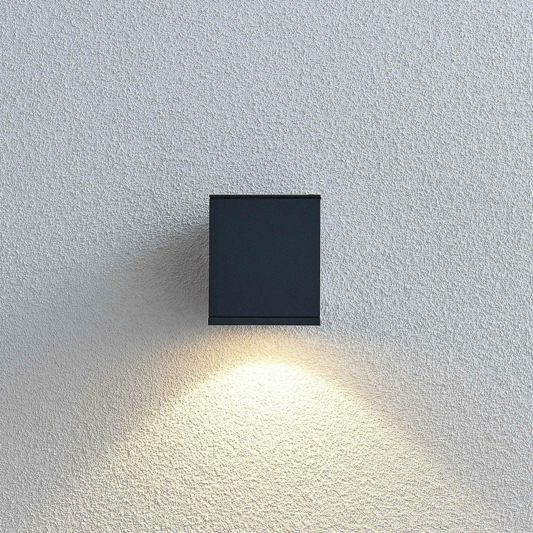 Lindby LED Außenwandlampe Mekita Außenlampe Wandlampe Wandleuchte Lampe Leuchte