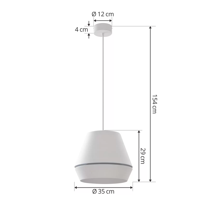Lucande Mynoria Led Hängeleuchte Weiß Aluminium ø 35 Cm Hängelampe Lampe Leuc148 B-Ware - 4251911768046