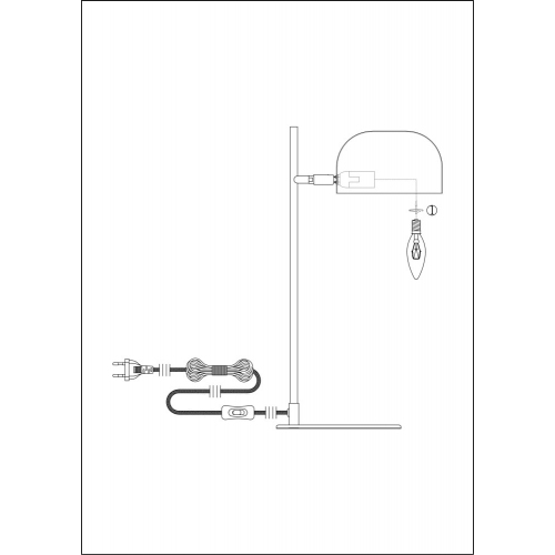 B-Ware Markslöjd Tischleuchte Pose Grau Schwarz Metall Lampe E14 25 W Leuchte Lampe 37