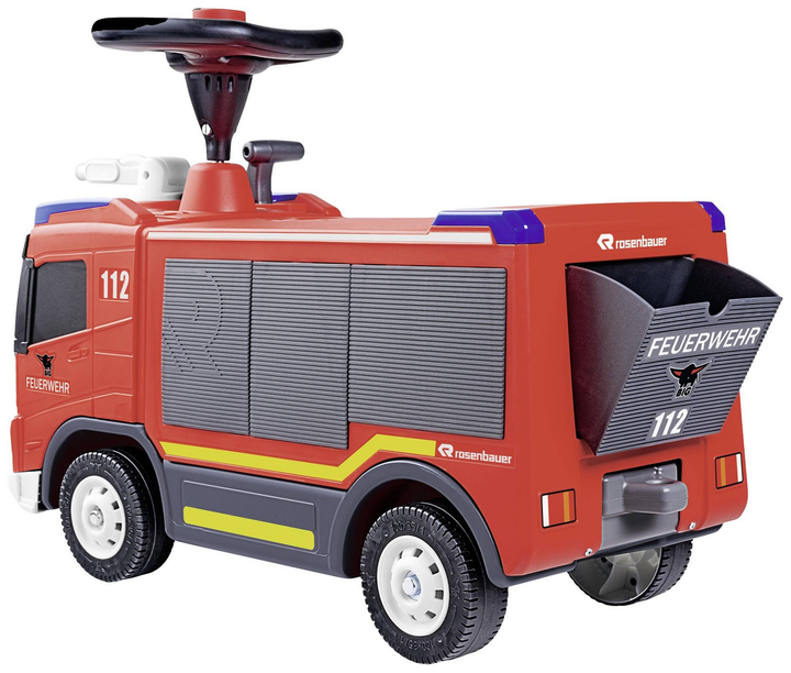 BIG Rutschauto Feuerwehr Bobbycar Spielzeug Kinderspielzeug Rutschfahrzeug Auto