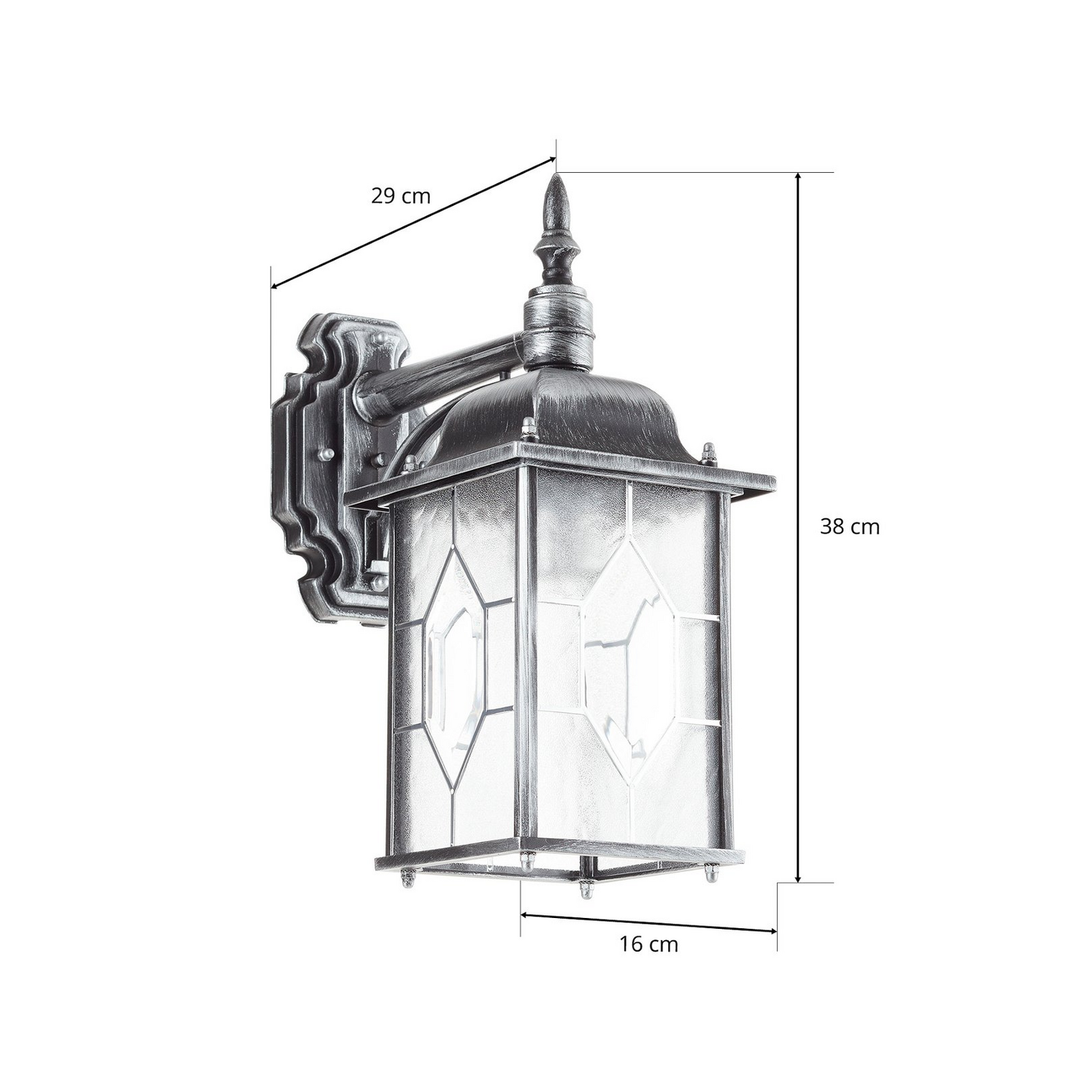 Konstsmide Milano 7248-759 Außenwandleuchte Energiesparlampe LED E27 75W Schwarz