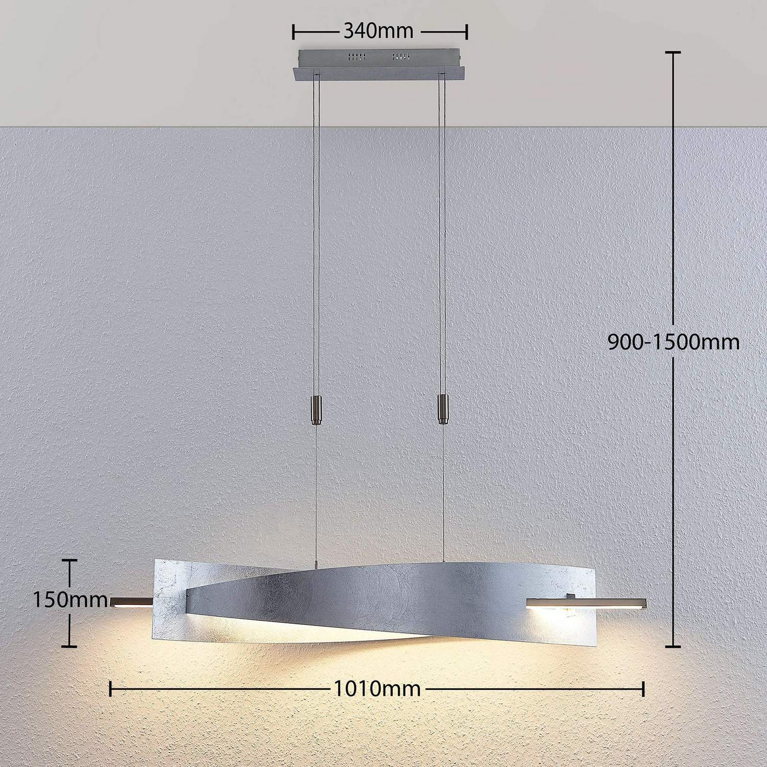 Lucande Led Hängeleuchte Marija Hängeleuchte Lampe Leuchte Blende Senkrecht 872 B-Ware - 4251096553659