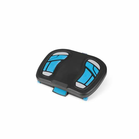 Hjh Office Fußstütze Piedino Neo Fußablage Höhenverstellbar Anthrazit Blau