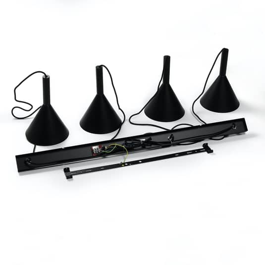 B-Ware Arcchio Tadej Pendellampe Pendelleuchte Lampe Leuchte 4 Flammig Schwarz Weiß337