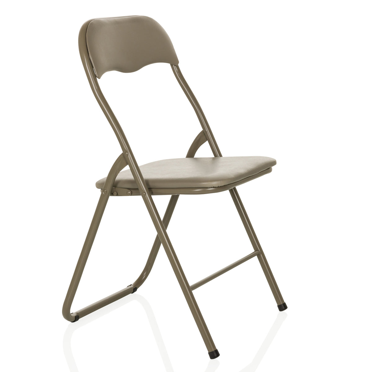 hjh OFFICE TUDELA BASIC PVC taupe Konferenzstuhl Besucherstuhl Klappstuhl97 - 4064323037781
