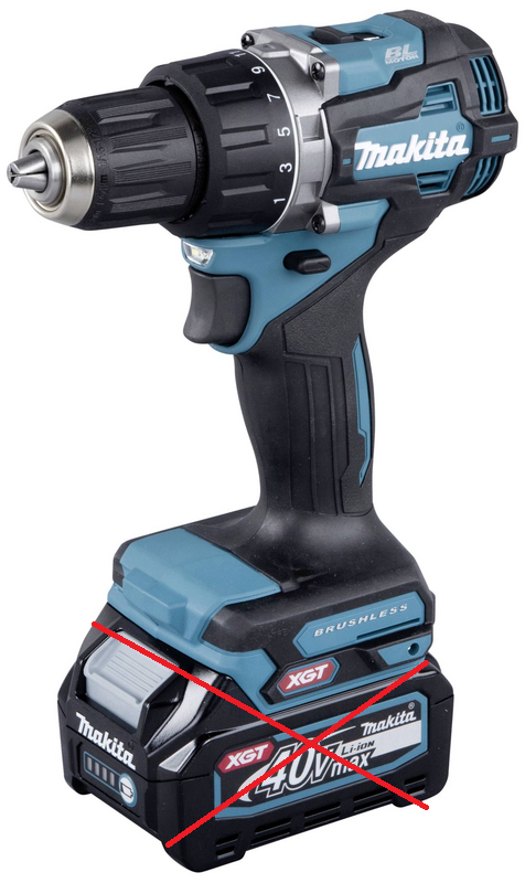 Makita  DF002GA202 Akku-Bohrschrauber 40V 2.0Ah Li-Ion Werkzeug SIEHE TEXT/FOTO