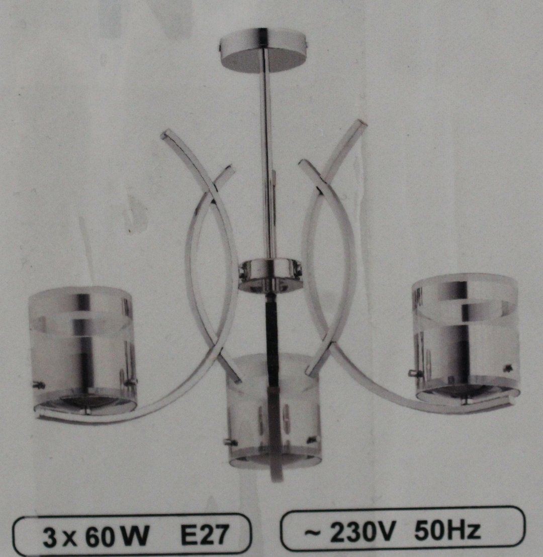 Alfa Deckenleuchte Helen Silber 3 Flammig 1082085 Deckenlampe Leuchte Lampe  B-Ware
