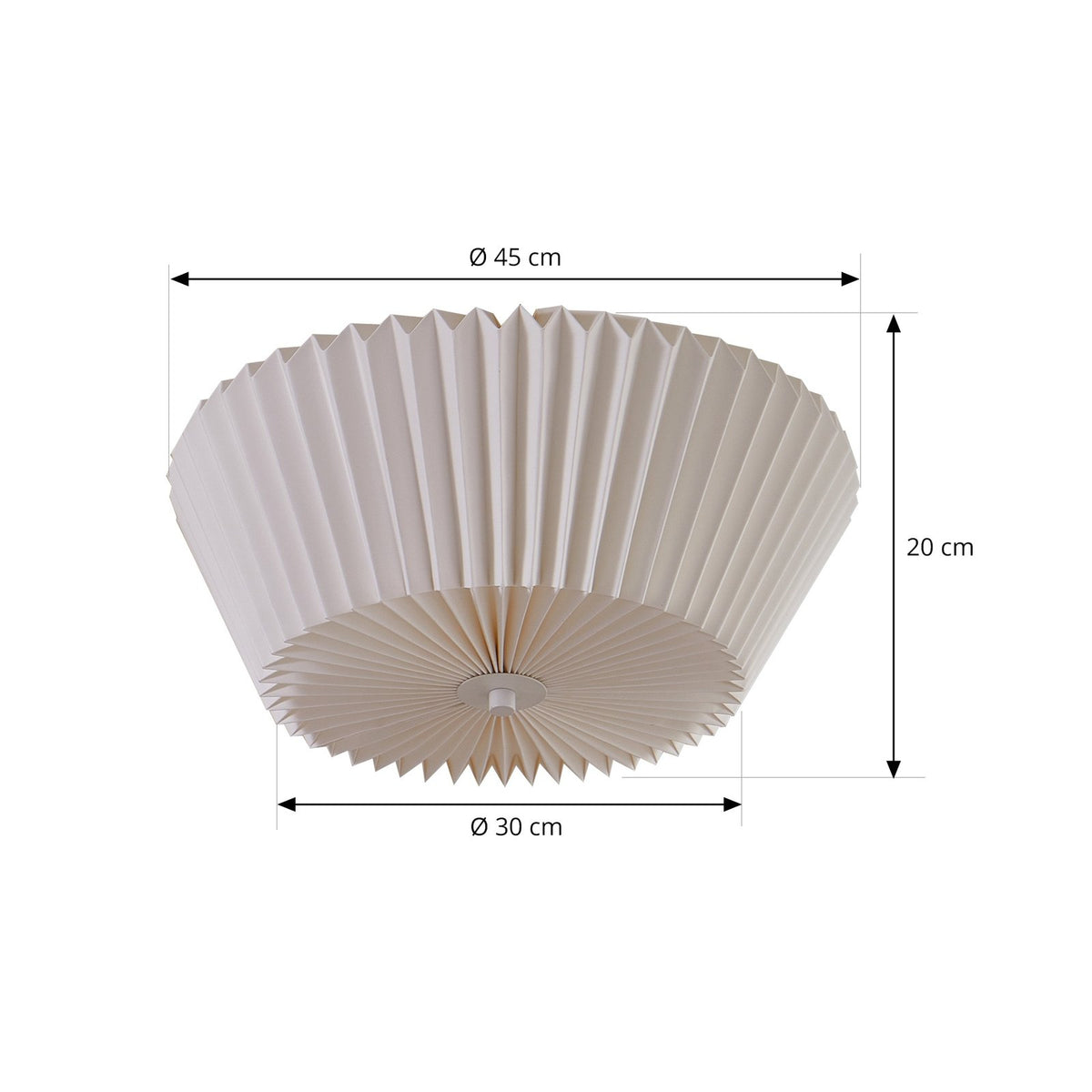 Lindby Deckenleuchte Magali weiß Papier Ø 45 cm Deckenlampe Lampe Leuchte E27 - 4251911777239
