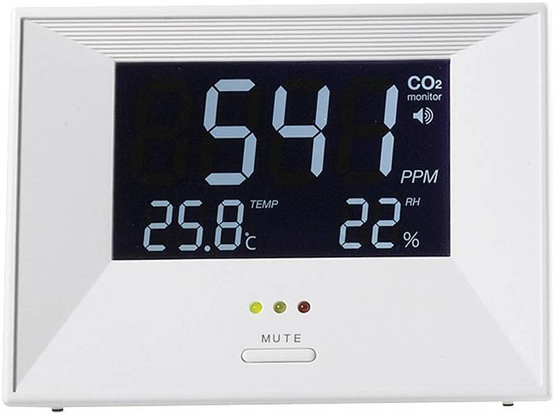 Voltcraft Co2 60 Kohlendioxid Messgerät 0   3000 Ppm Temperatur Luftfeuchte120 B-Ware