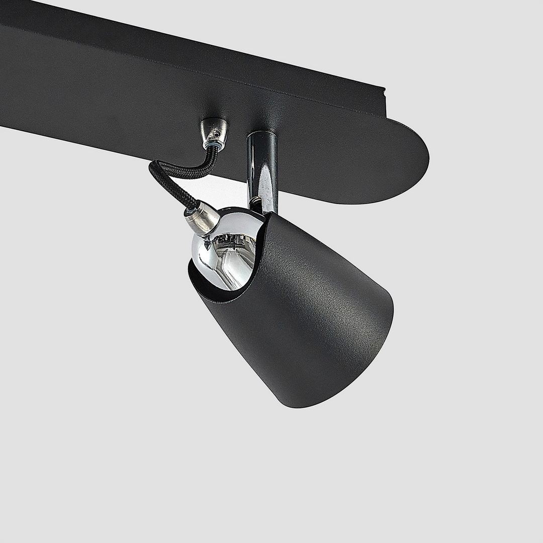 Lindby Noria Deckenstrahler Deckenlampe Deckenlampe Strahler schwarz dimmbar