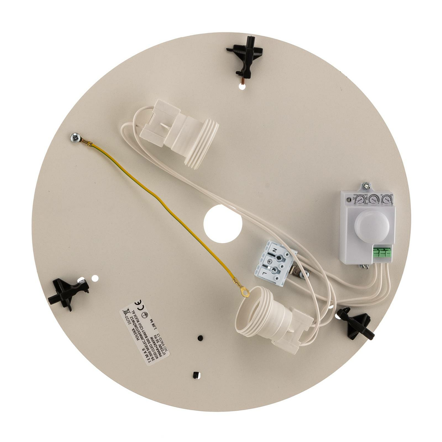 B-Ware Euluna Deckenlampe Cleo 300 Deckenleuchte Lampe Bewegungssensor ø 30 Cm Schwarz