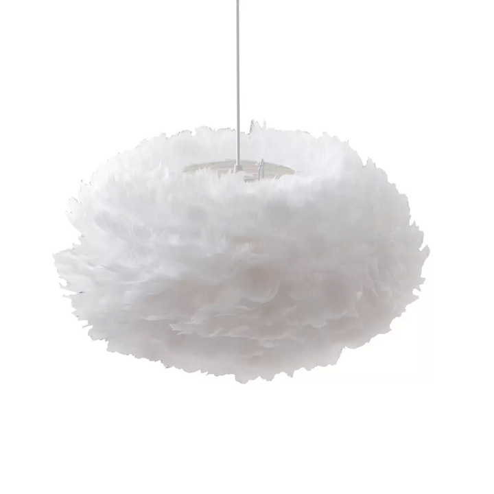 Lindby Hängeleuchte Heven, ø 50 Cm Weiß Kunststoff E27 Deckenlampe Lampe Leuchte B-Ware