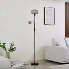 Lindby Hängeleuchte Hildur 118 cm rauchgrau Glas Deckenlampe Lampe Leuchte Spot