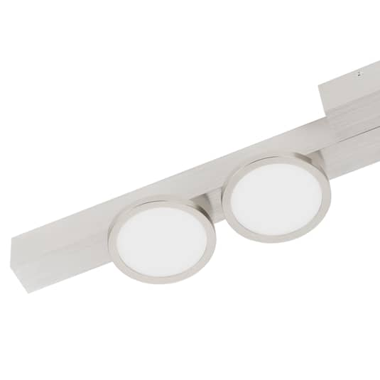 B-Ware Lucande Kellino Deckenleuchte Deckenlampe Deckenlicht Leuchte 4 Flammig Nickel