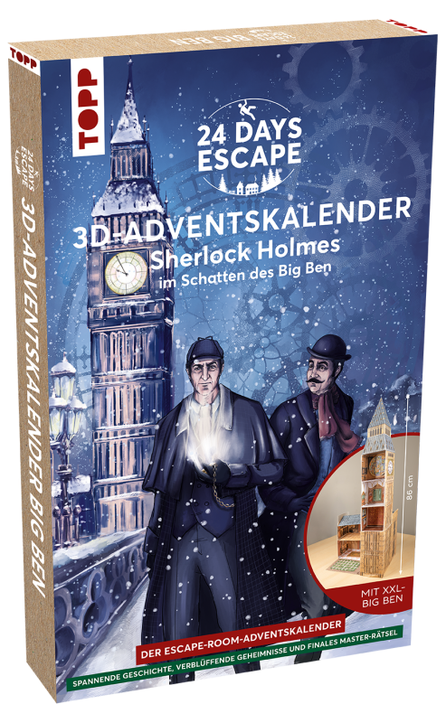 24 DAYS ESCAPE 3D-Adventskalender Advent Sherlock Holmes im Schatten des Big Ben