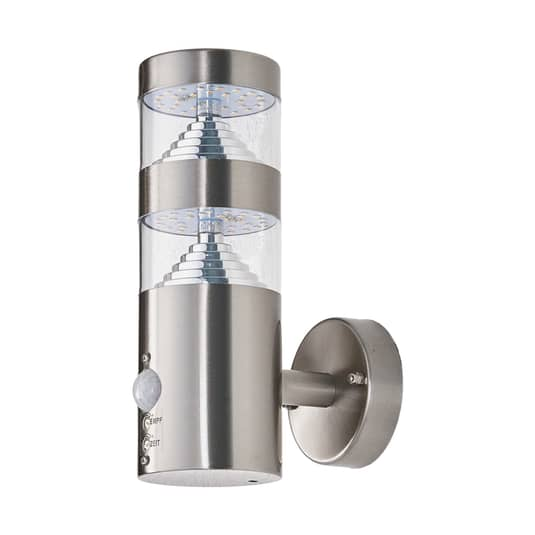B-Ware Lindby Led Edelstahl Außenwandleuchte Lanea Wandleuchte Lampe 8,1 W Gerade Sensor