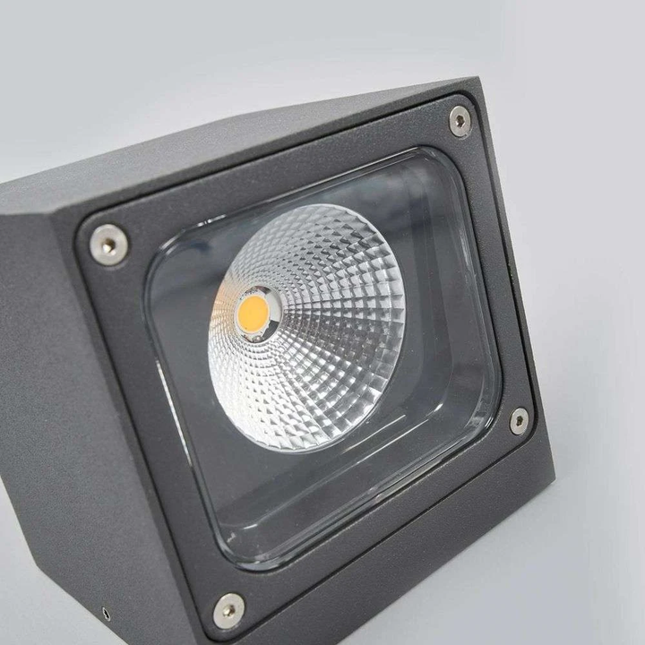 Wandleuchte Wandlampe Led Außenleuchte Außenwandleuchte Lucande Merjem Grau  B-Ware