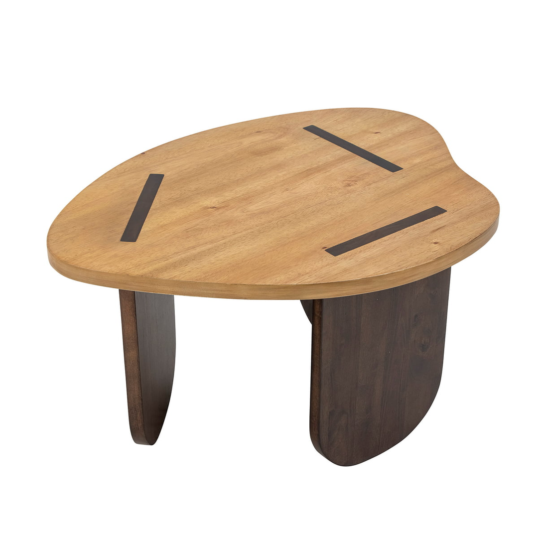 Bloomingville Couchtisch Tisch Cilas Massivholz 75 Cm Braun Natur Hochwertig B-Ware