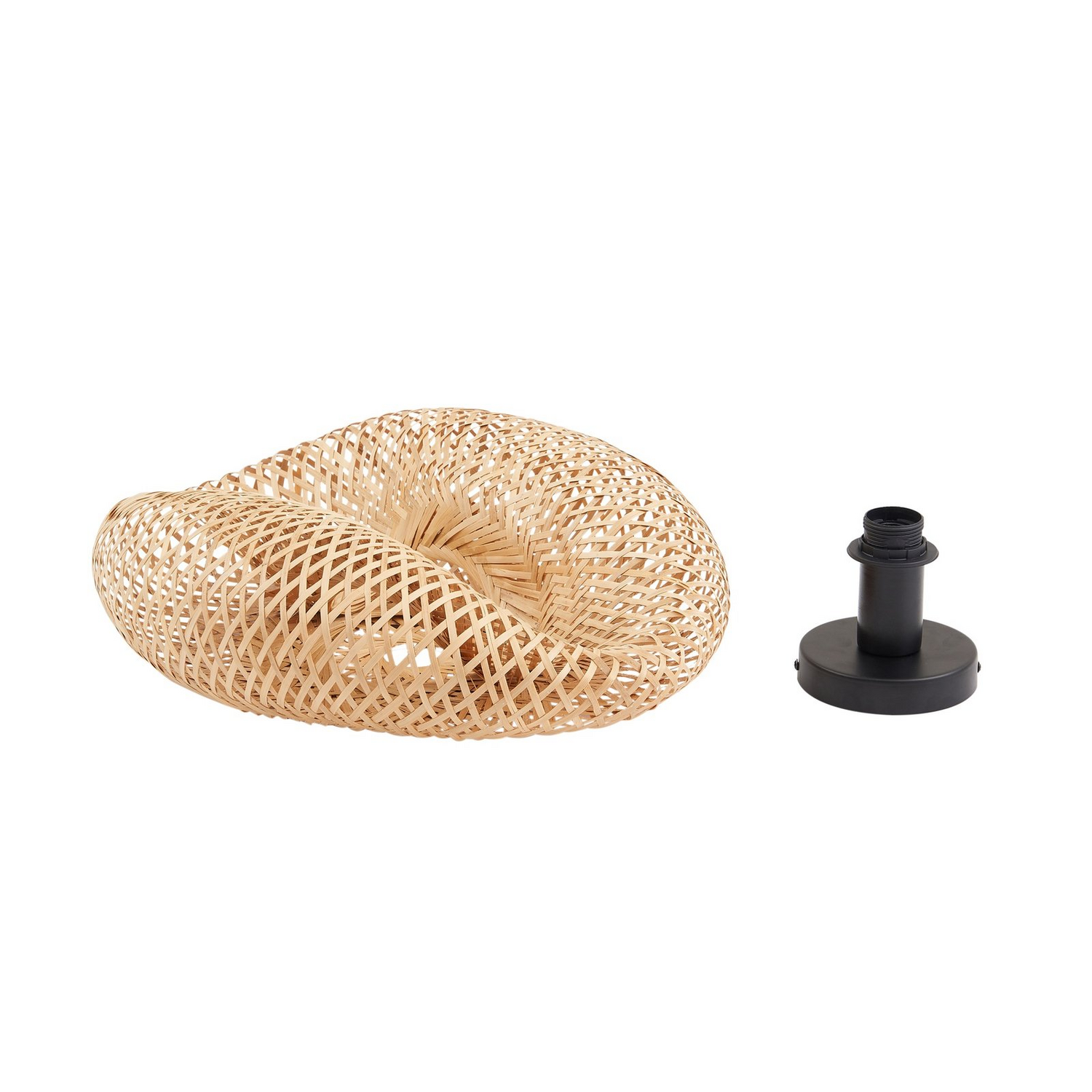 B-Ware Lindby Deckenleuchte Eleane Bambus Natur ø 50 Cm Deckenlampe Lampe Leuchte Spot