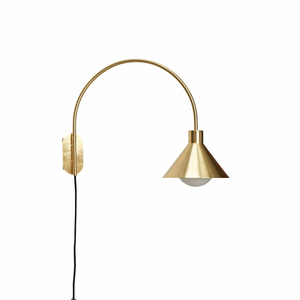 B-Ware Hübsch Interior Messing Wandleuchte Wandleuchte Lampe Designer Leuchte E27 Gold