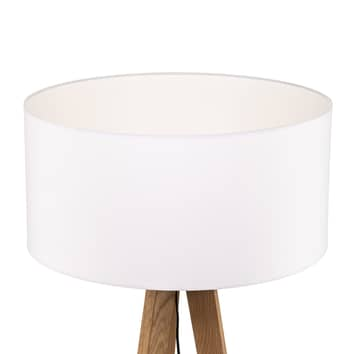 Euluna Stehlampe Maira Stehleuchte Standleuchte Lampe Dreibein Eiche Geölt Weiß B-Ware
