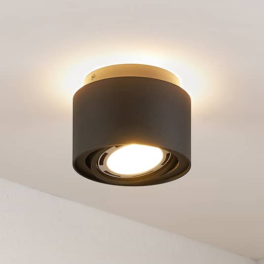 B-Ware Arcchio Deckenlampe Deckenleuchte Walisa Schwarz Aluminium Gu10 Led Lampe