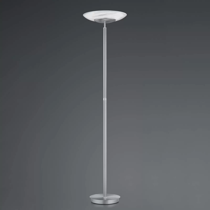 HELL LED-Stehleuchte Findus 1-flammig nickel Stehlampe Lampe Leuchte Leselampe