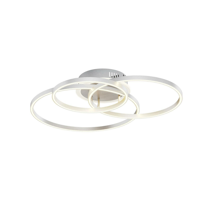 Lindby Smart Tula LED-Deckenlampe Deckenlampe Lampe Leuchte Licht 40W Alu nickel