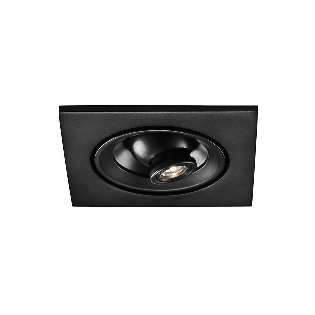 Egger Riga Zooom Einbauspot Einbaulampe Deckenlampe Lampe 2 W Eckig Schwarz 3000 K B-Ware