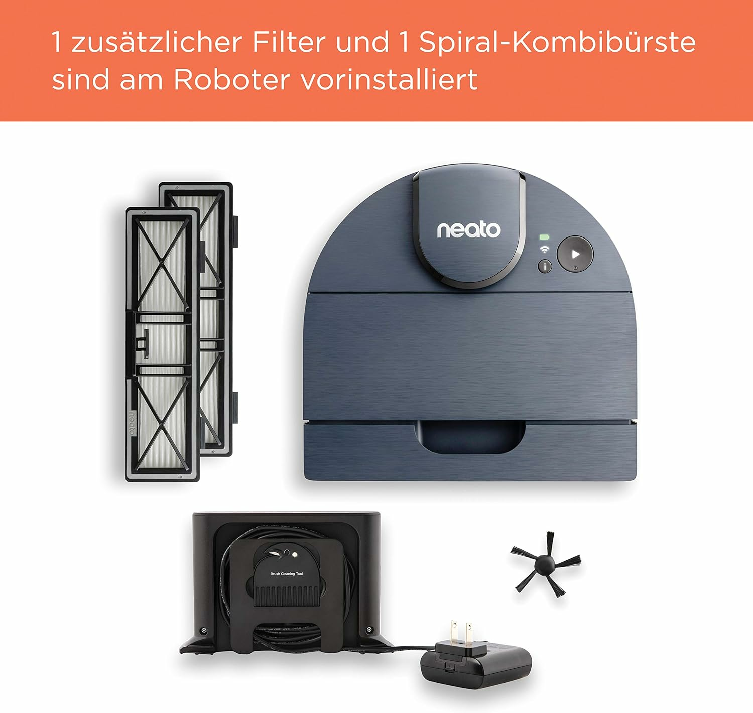 B-Ware Neato Robotics Intelligenter Saugroboter Staubsaugerroboter 100 Minuten Laufzeit