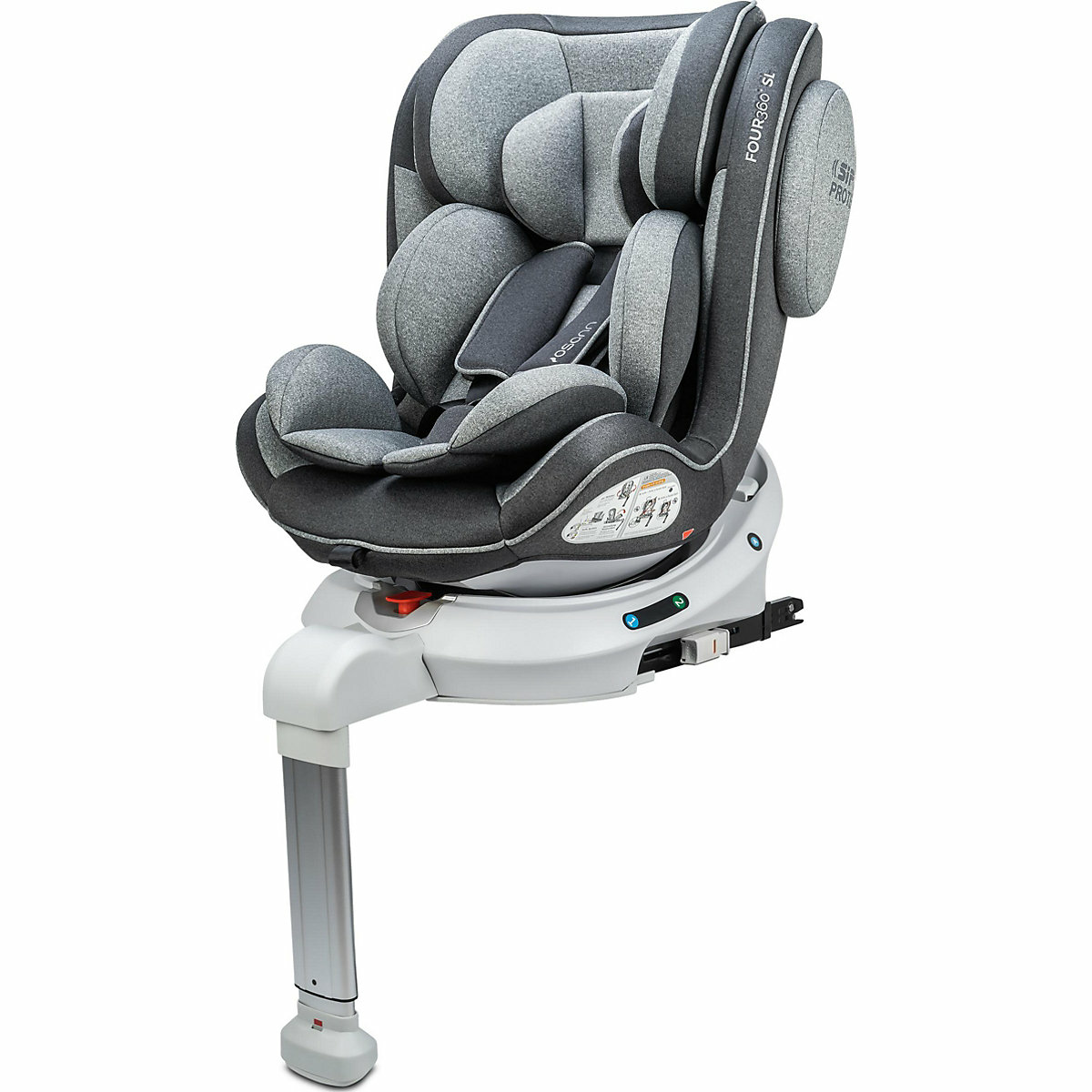 Siège auto Osann Four360 SL pour enfant, coloris Universe, gris.